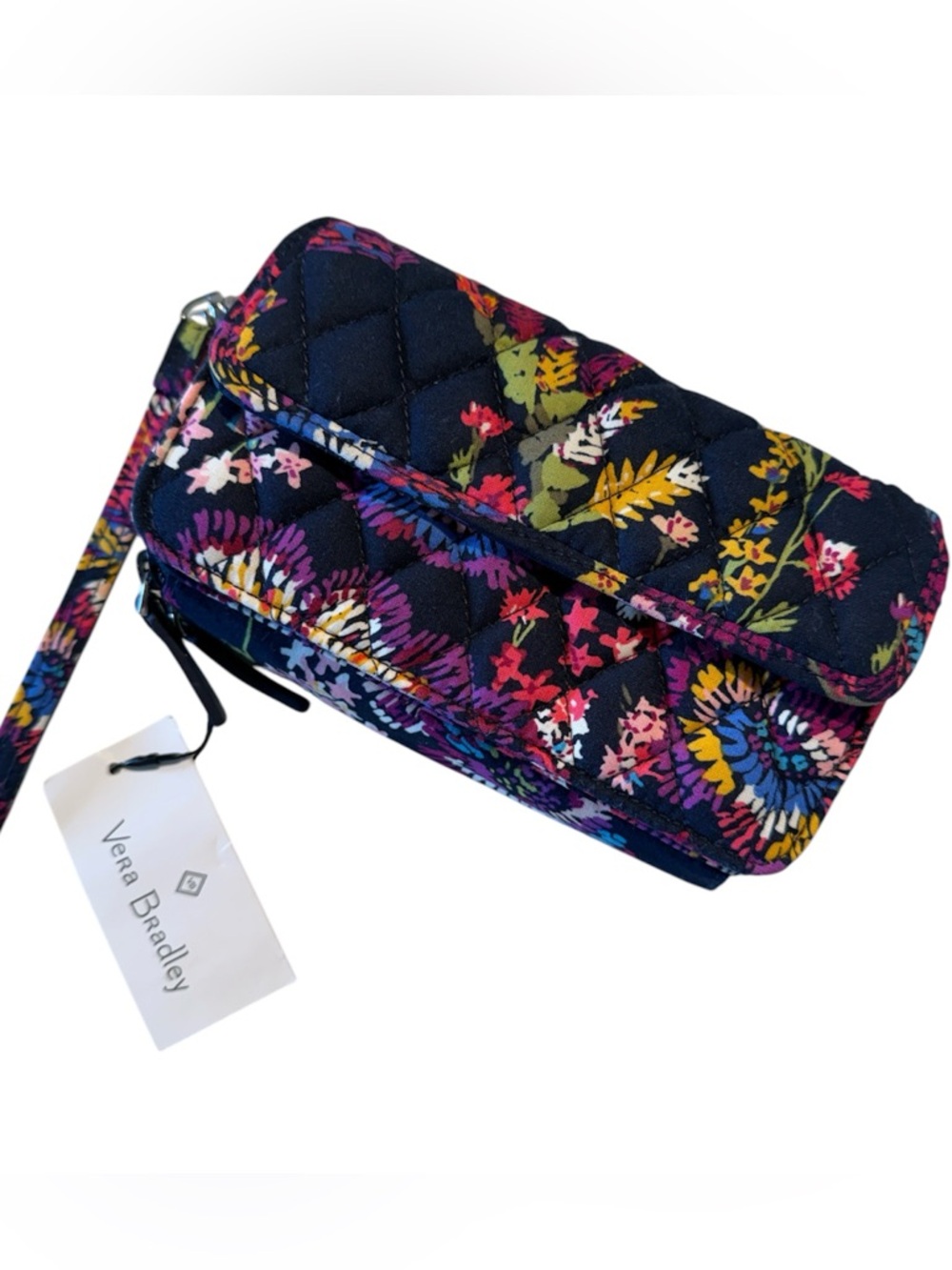 Vera Bradley Midnight Wildflowers RFID Three-In-One Crossbody Bag
